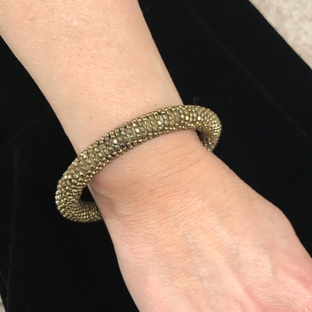 Gold beaded bracelet